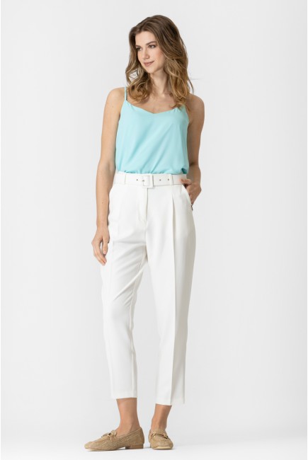 Παντελόνι κρεπ με ζώνη ντυμένη Muffin