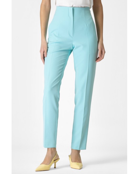 High wasted crepe trousers Markella STRAIGHT LINE