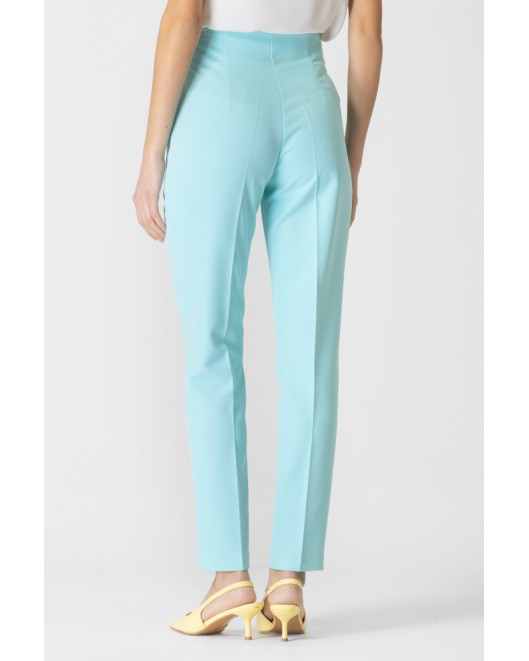 High wasted crepe trousers Markella STRAIGHT LINE