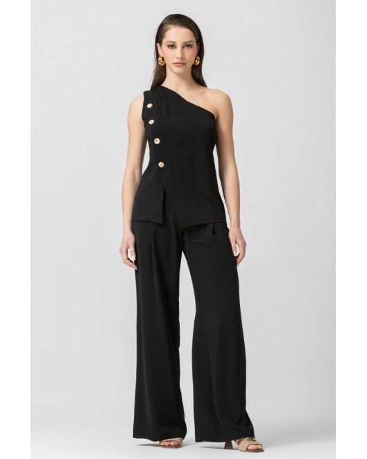 Παντελόνι linen look πιέτες Cey ΣΕ ΑΝΕΤΗ ΓΡΑΜΜΗ