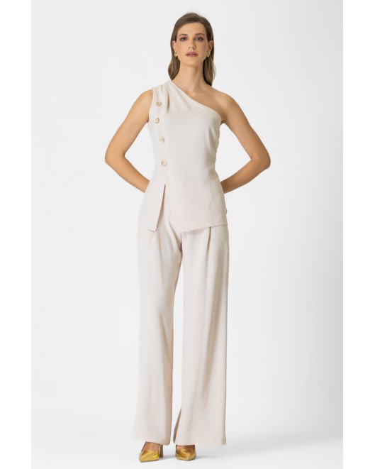 Παντελόνι linen look πιέτες Cey ΣΕ ΑΝΕΤΗ ΓΡΑΜΜΗ