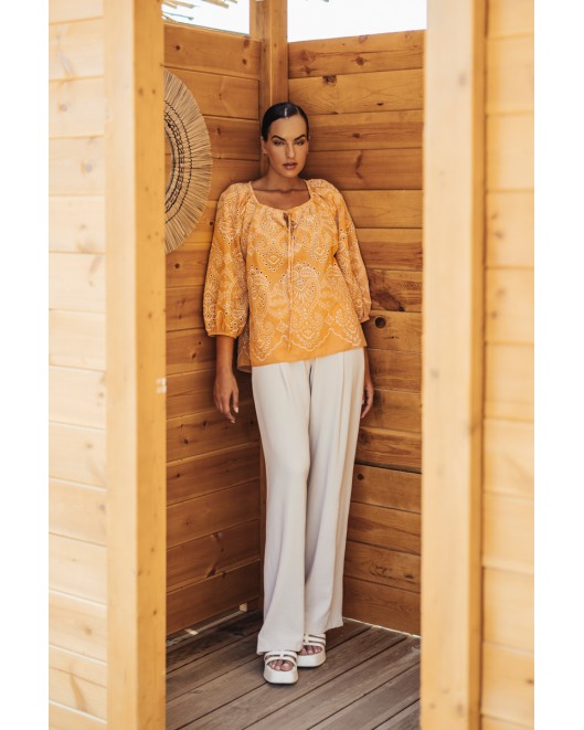 Παντελόνι linen look πιέτες Cey ΣΕ ΑΝΕΤΗ ΓΡΑΜΜΗ