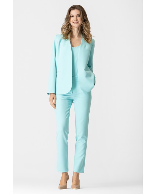 Slim fit crepe trousers STRAIGHT LINE