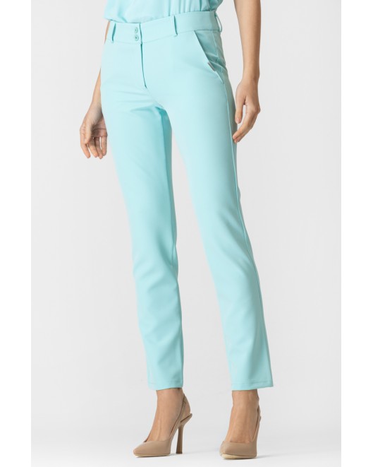 Slim fit crepe trousers STRAIGHT LINE