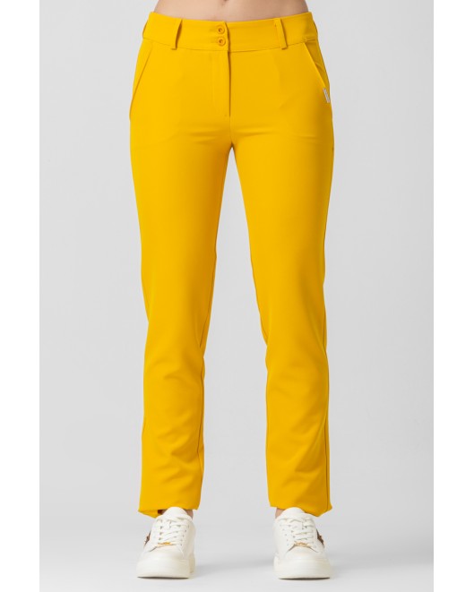 Slim fit crepe trousers STRAIGHT LINE
