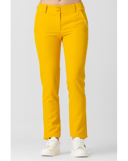 Slim fit crepe trousers STRAIGHT LINE