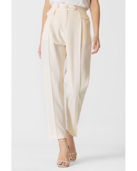 Παντελόνι κρεπ σταυροκούμπι ΙΣΙΑ ΓΡΑΜΜΗ