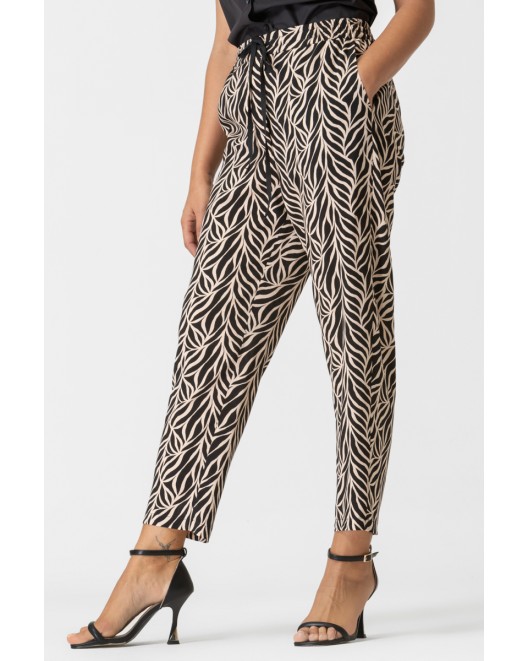 Παντελόνι ζεβρέ βισκόζ λάστιχο