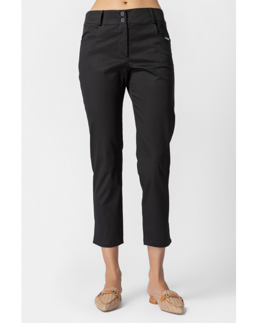 Cotton gambardine trousers Secret STRAIGHT LINE