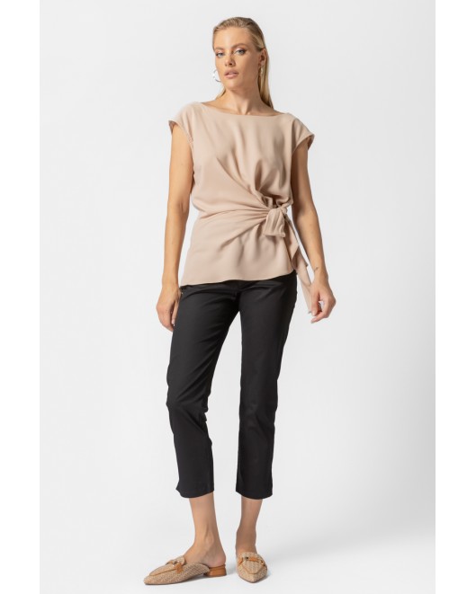 Cotton gambardine trousers Secret STRAIGHT LINE