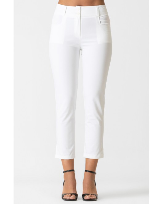 Cotton gambardine trousers Secret STRAIGHT LINE