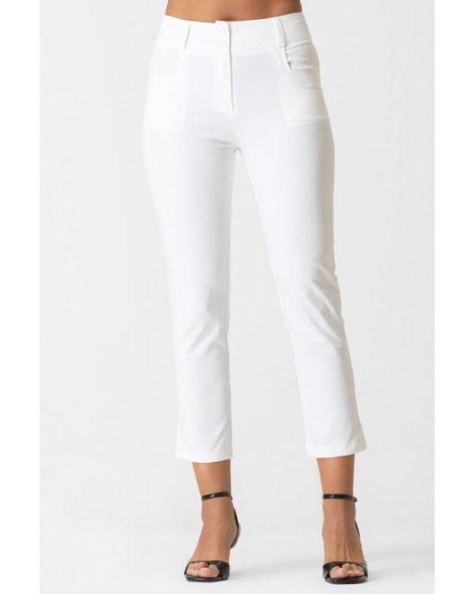 Cotton gambardine trousers Secret STRAIGHT LINE