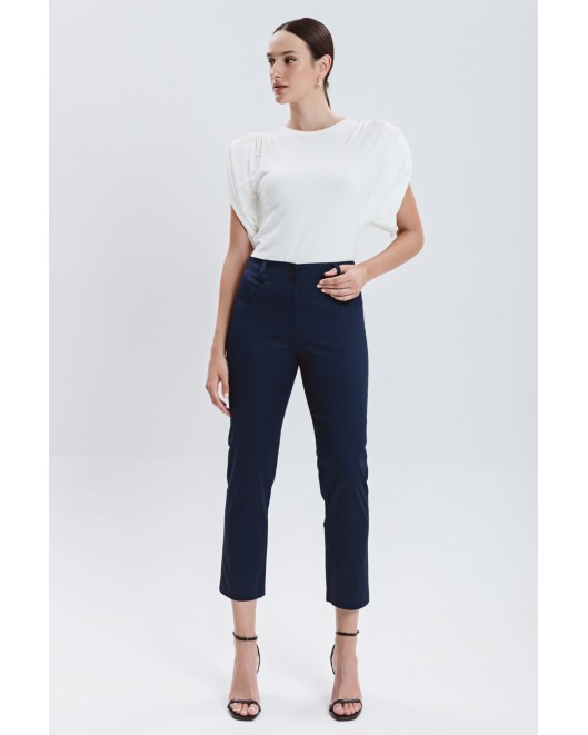 Cotton gambardine trousers Secret STRAIGHT LINE