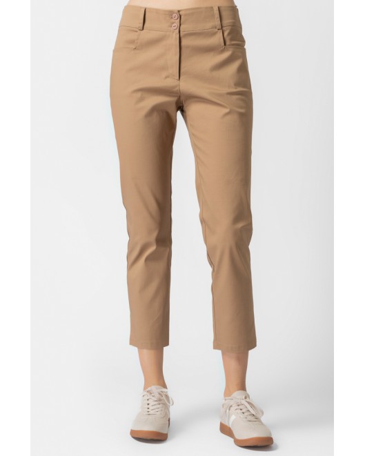 Cotton gambardine trousers Secret STRAIGHT LINE