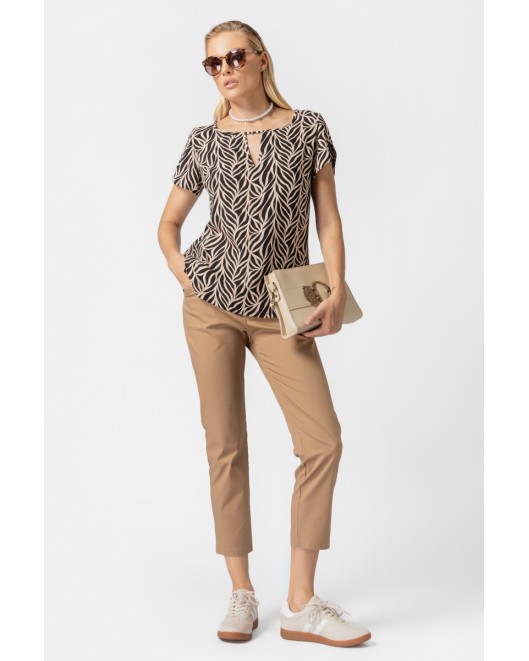 Cotton gambardine trousers Secret STRAIGHT LINE