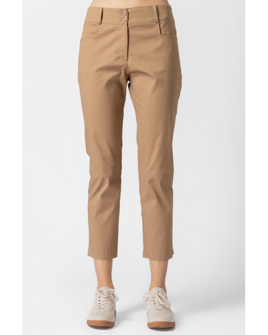 Cotton gambardine trousers Secret STRAIGHT LINE