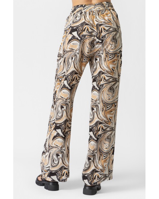 Παντελόνα εμπριμέ Naturale λάστιχο ΣΕ ΑΝΕΤΗ ΓΡΑΜΜΗ