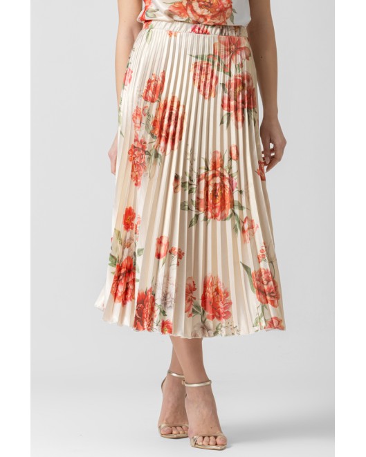 Φούστα πλισέ foil λάμψης