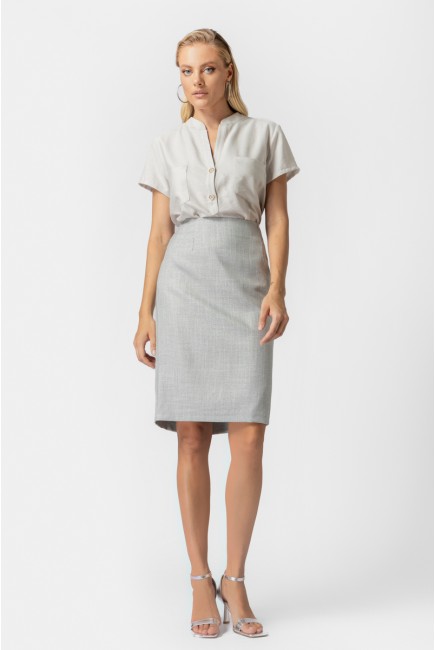 Φούστα καρώ lurex Angela
