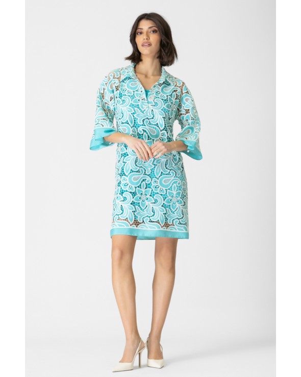 Φόρεμα δαντέλα τρυπητή