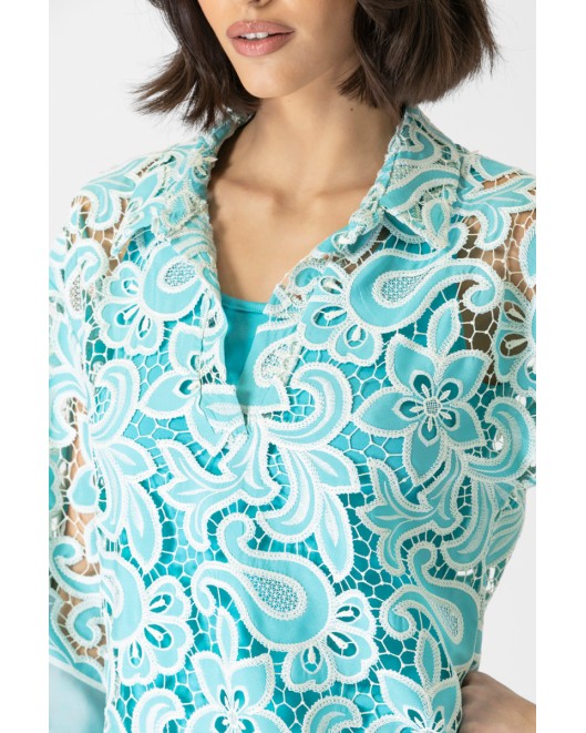 Φόρεμα δαντέλα τρυπητή ΦΟΡΕΜΑΤΑ