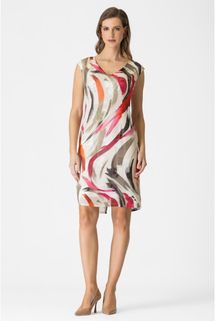 Printed devore dress Dolore
