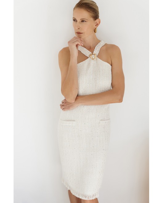 Sleeveless type Chanel dress STRAIGHT LINE