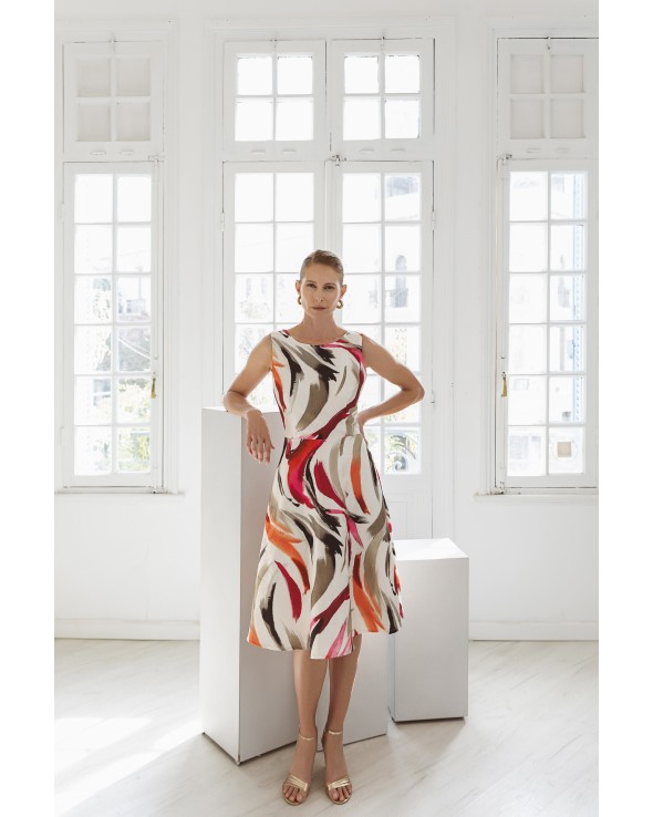 Printed jacquard dress Doloria