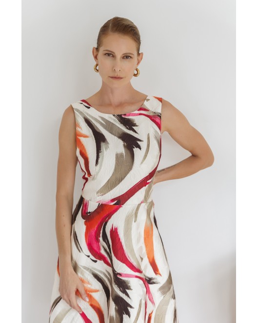 Printed jacquard dress Doloria KLOS