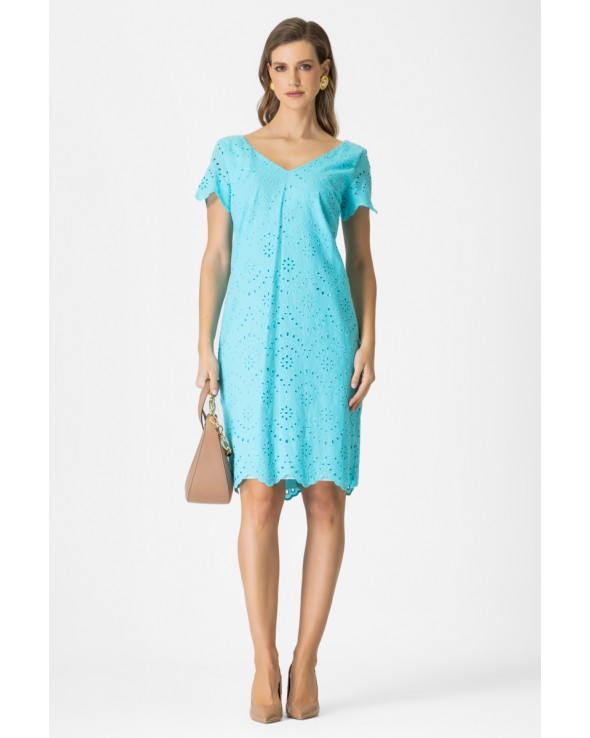 Φόρεμα Broderie κοντομάνικο Mil
