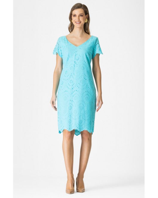 Φόρεμα Broderie κοντομάνικο Mil ΦΟΡΕΜΑΤΑ