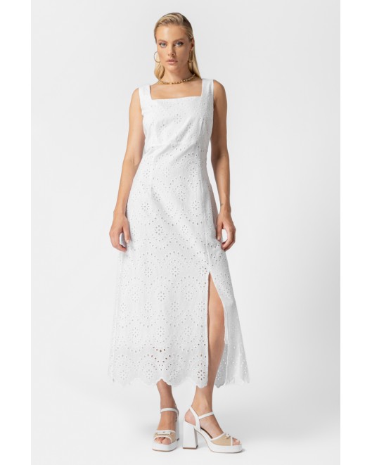Φόρεμα αμάνικο broderie Mil ΦΟΡΕΜΑΤΑ