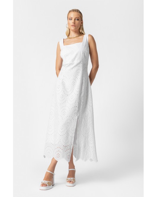 Φόρεμα αμάνικο broderie Mil ΦΟΡΕΜΑΤΑ