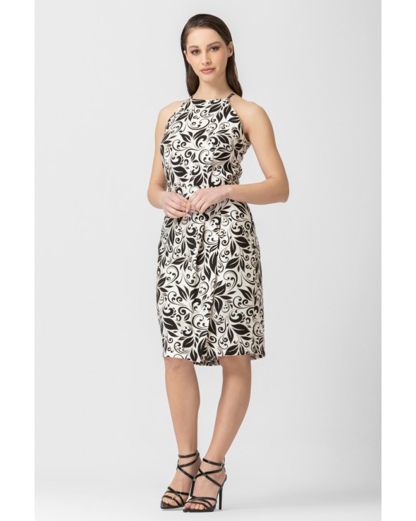 White & Black dress Zonia