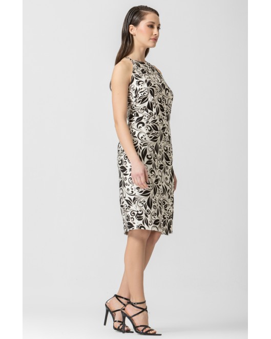 White & Black dress Zonia DRESSES