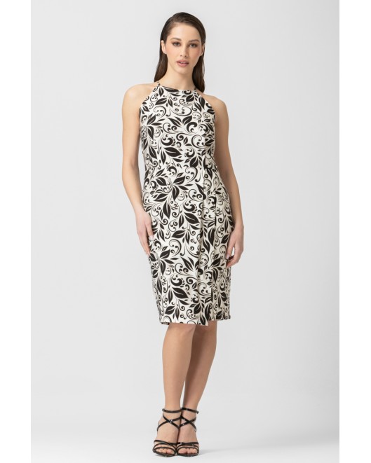 White & Black dress Zonia DRESSES