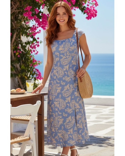 Φόρεμα εμπριμέ βισκόζ Dalia