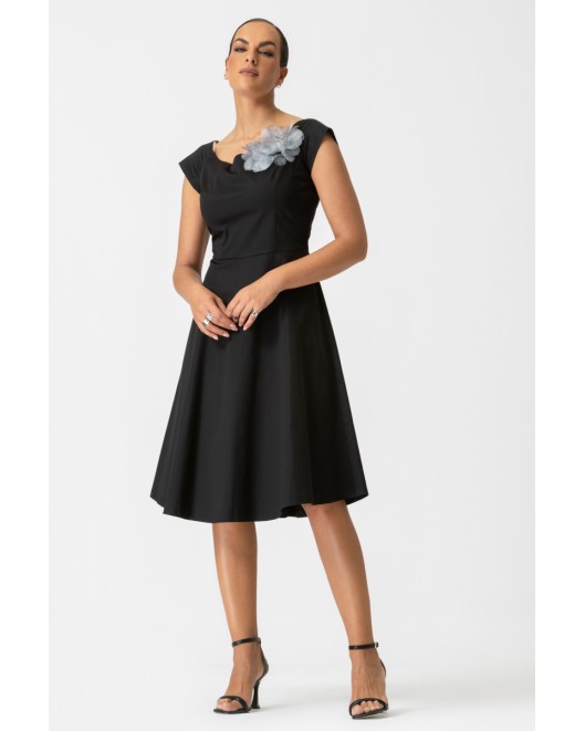 Φόρεμα καμπαρντίνα με λουλούδι ΦΟΡΕΜΑΤΑ