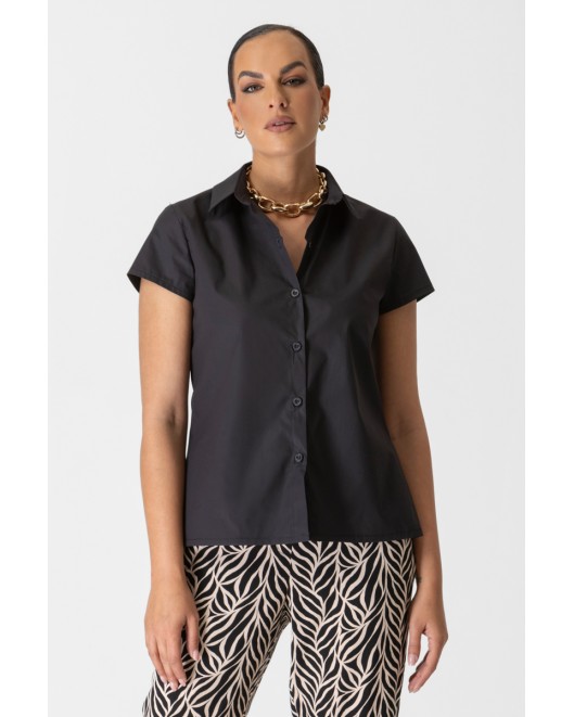 Short sleeves cotton shirt Tracy STRAIGHT LINE