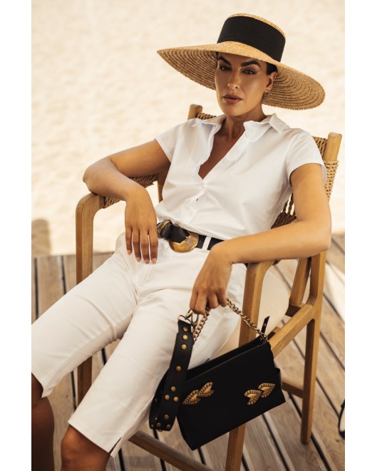 Short sleeves cotton shirt Tracy STRAIGHT LINE