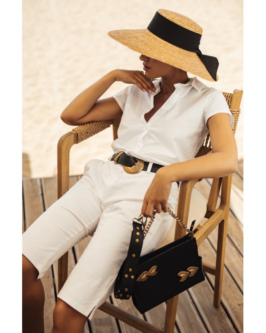 Short sleeves cotton shirt Tracy STRAIGHT LINE