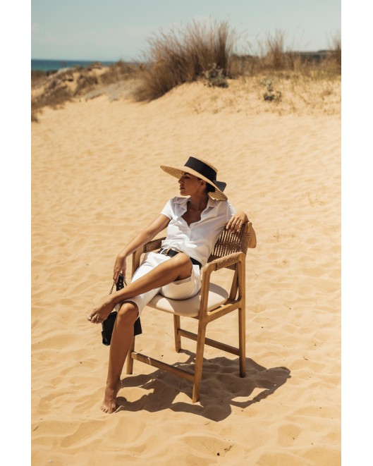 Short sleeves cotton shirt Tracy STRAIGHT LINE