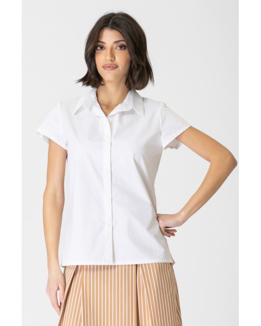 Short sleeves cotton shirt Tracy STRAIGHT LINE