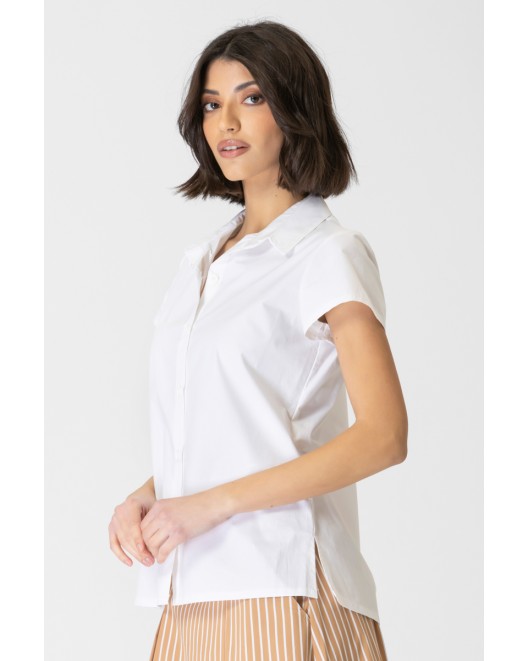 Short sleeves cotton shirt Tracy STRAIGHT LINE