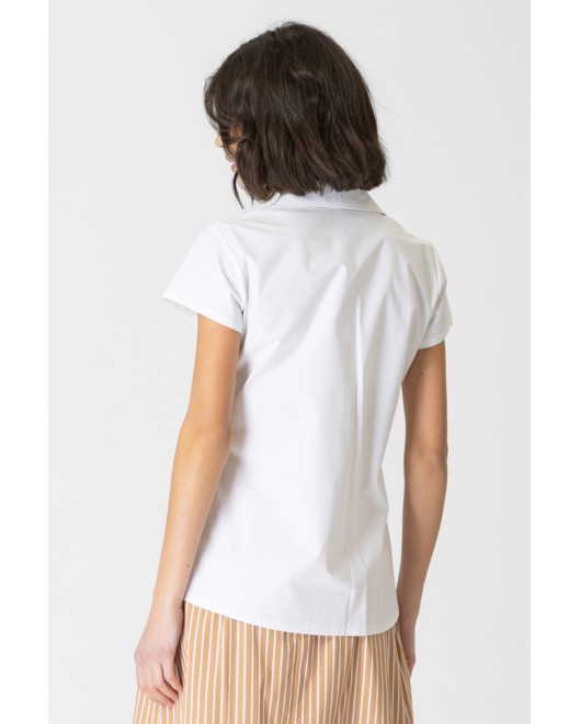 Short sleeves cotton shirt Tracy STRAIGHT LINE