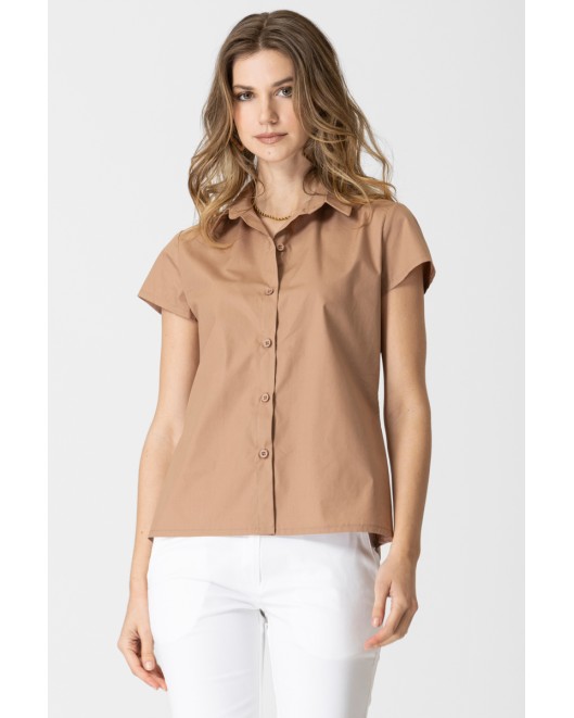 Short sleeves cotton shirt Tracy STRAIGHT LINE