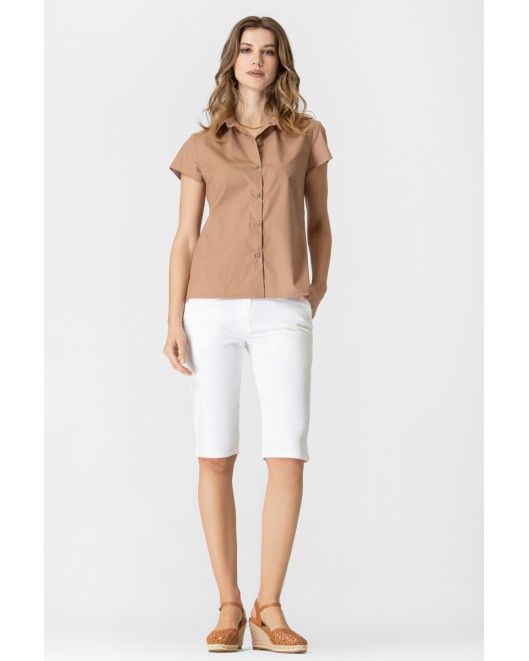 Short sleeves cotton shirt Tracy STRAIGHT LINE