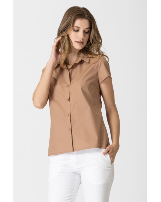 Short sleeves cotton shirt Tracy STRAIGHT LINE