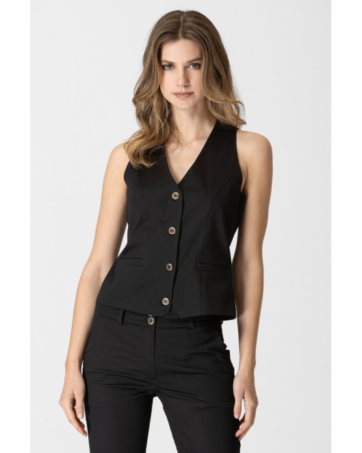 Cotton gambardine vest VEST