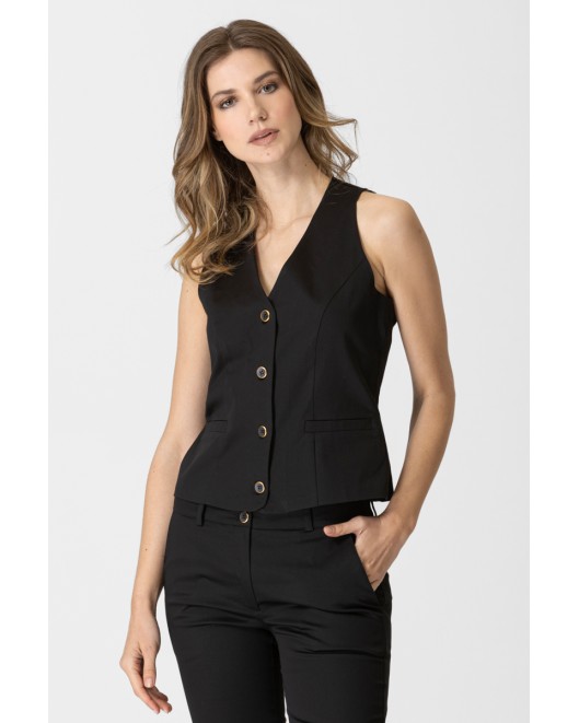 Cotton gambardine vest VEST